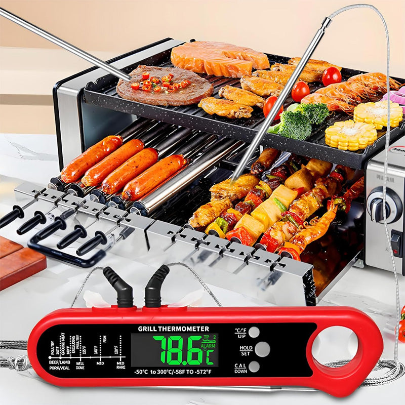 Synapik Instant Read Thermometer for Cooking - Precision Temperature Measurements for Perfect Results