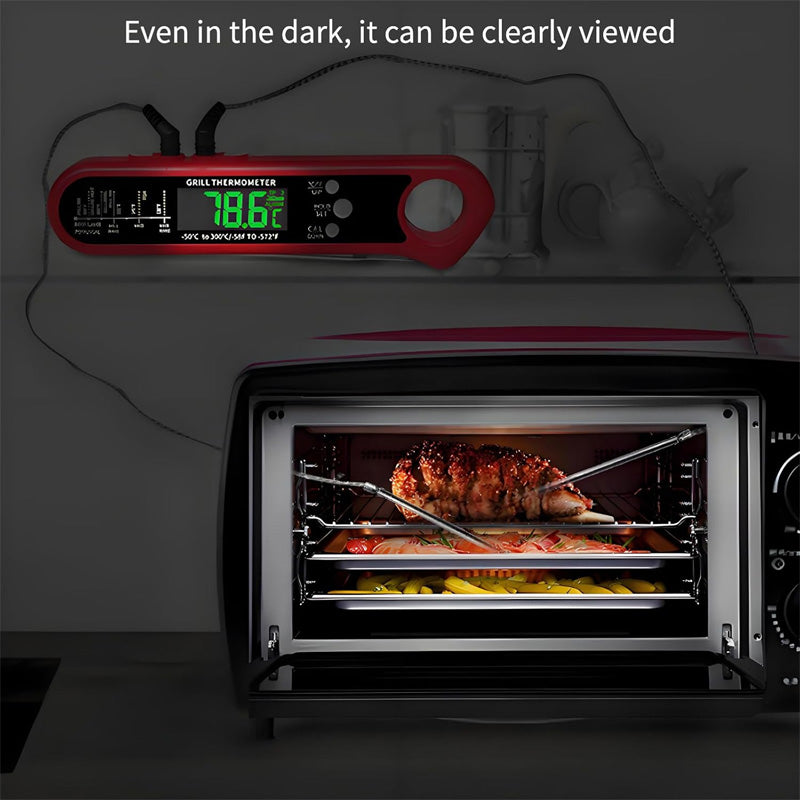 Synapik Instant Read Thermometer for Cooking - Precision Temperature Measurements for Perfect Results