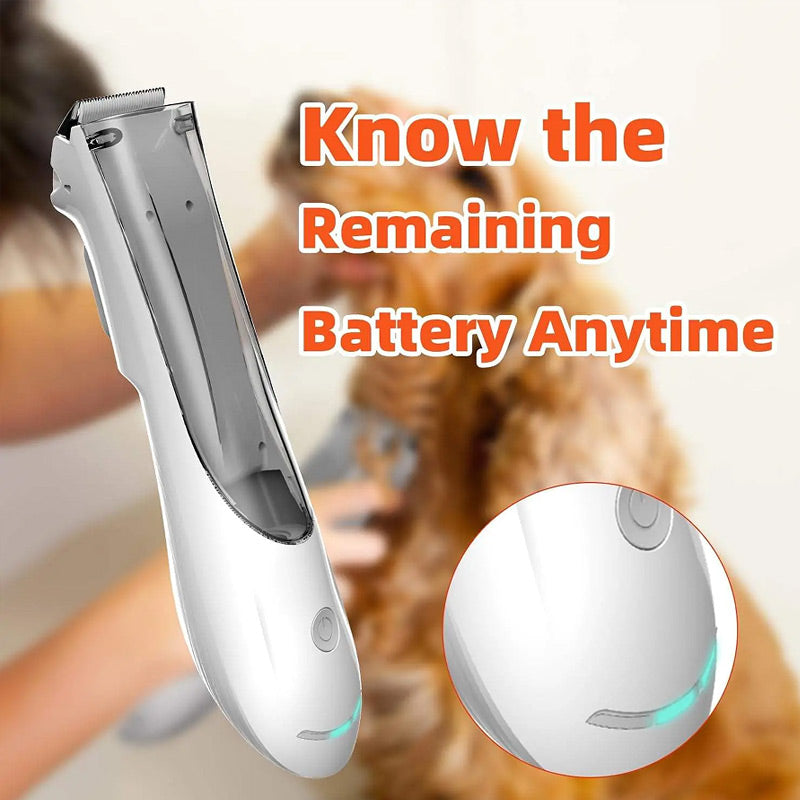 Synapik Pet Shaver with Suction and Recycling Bin for Effortless Grooming