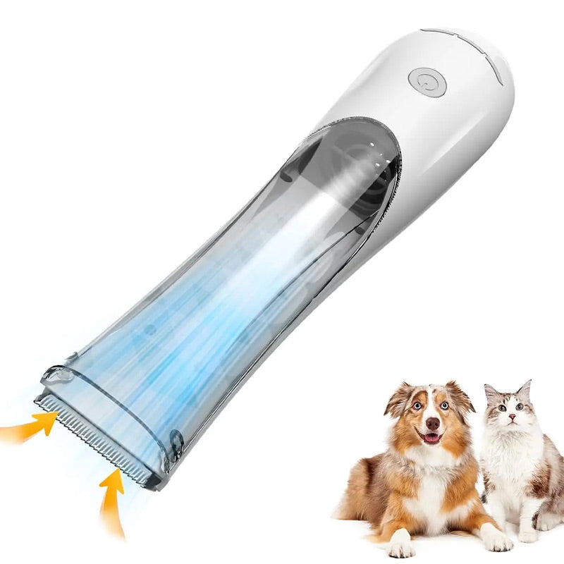 Synapik Pet Shaver with Suction and Recycling Bin for Effortless Grooming