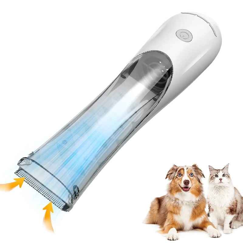 Synapik Pet Shaver with Suction and Recycling Bin for Effortless Grooming