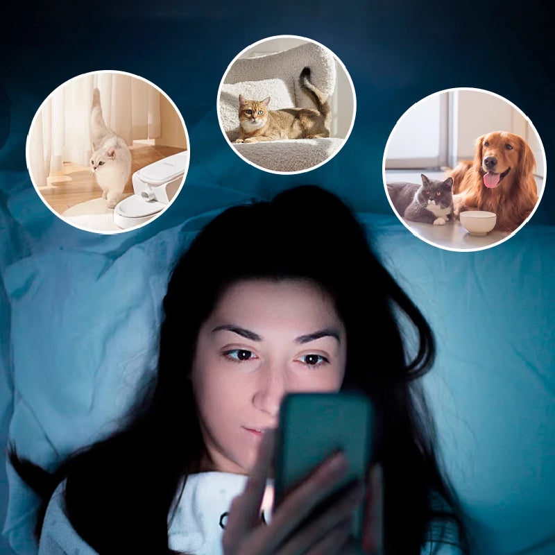 Synapik 2025 New Arrivals HD Wireless Pet Robot Camera - Intelligent Remote Monitoring