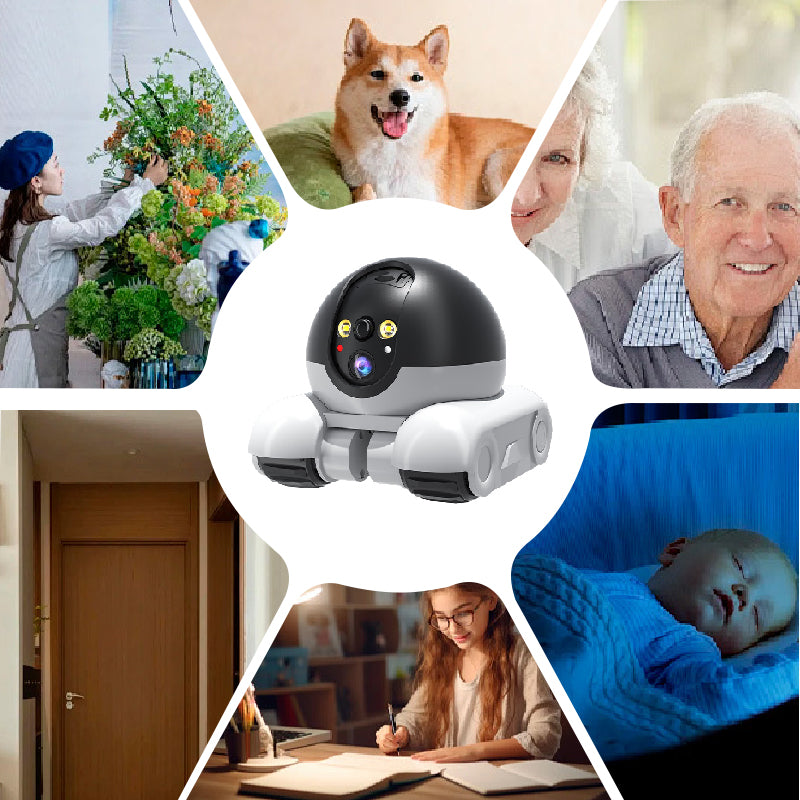 Synapik 2025 New Arrivals HD Wireless Pet Robot Camera - Intelligent Remote Monitoring