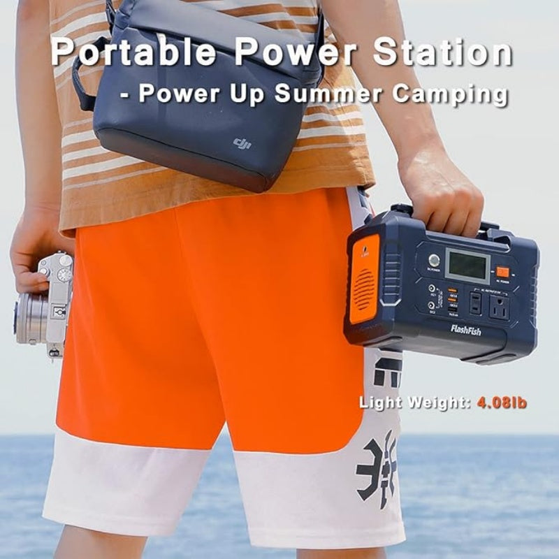 Synapik 200W Portable Power Station with Display for All Your Power Needs