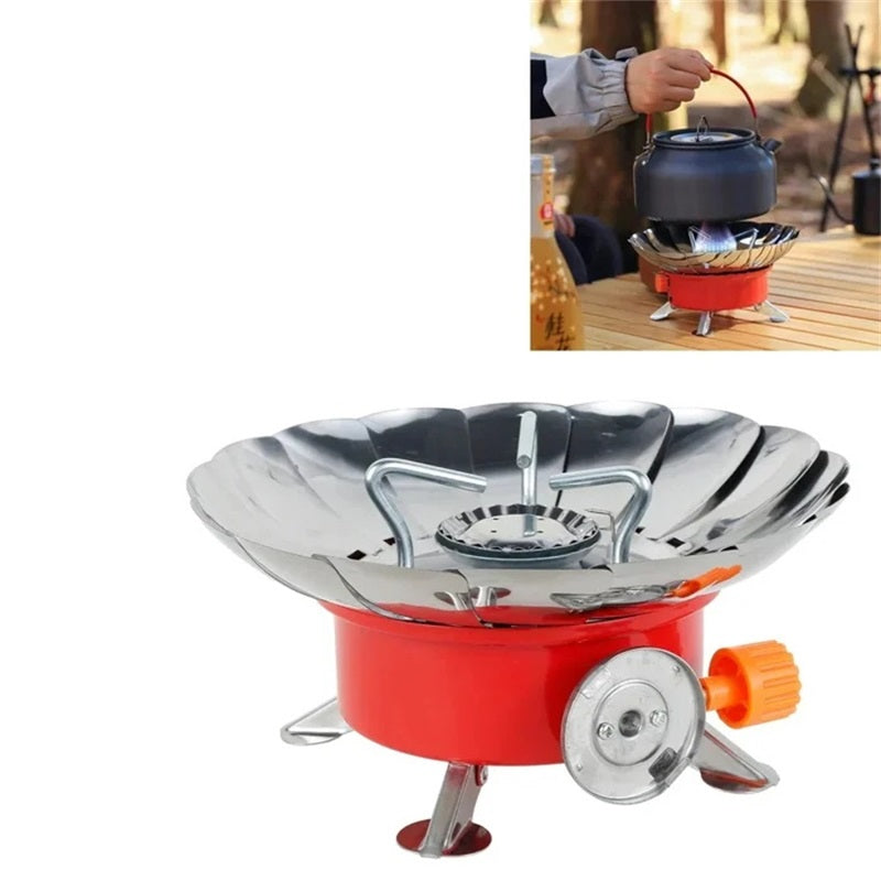 Synapik Lotus Small Square Portable Outdoor Cooking Stove - Foldable Design for a New Experience in Outdoor Cooking!
