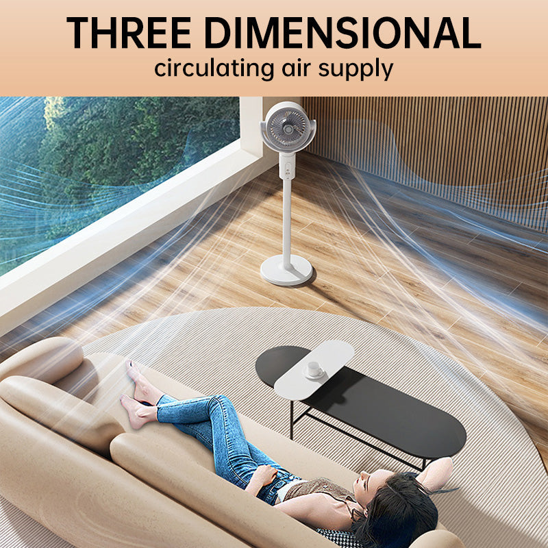 Synapik USB-Powered Silent Energy-Saving Floor Fan for Efficient Airflow