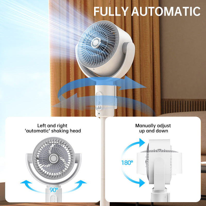 Synapik USB-Powered Silent Energy-Saving Floor Fan for Efficient Airflow