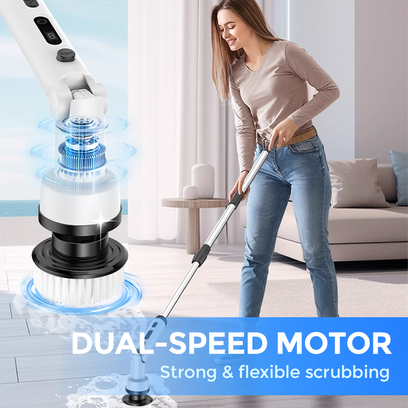 Synapik Multifunctional Electric Cleaning Brush 12-Piece Set
