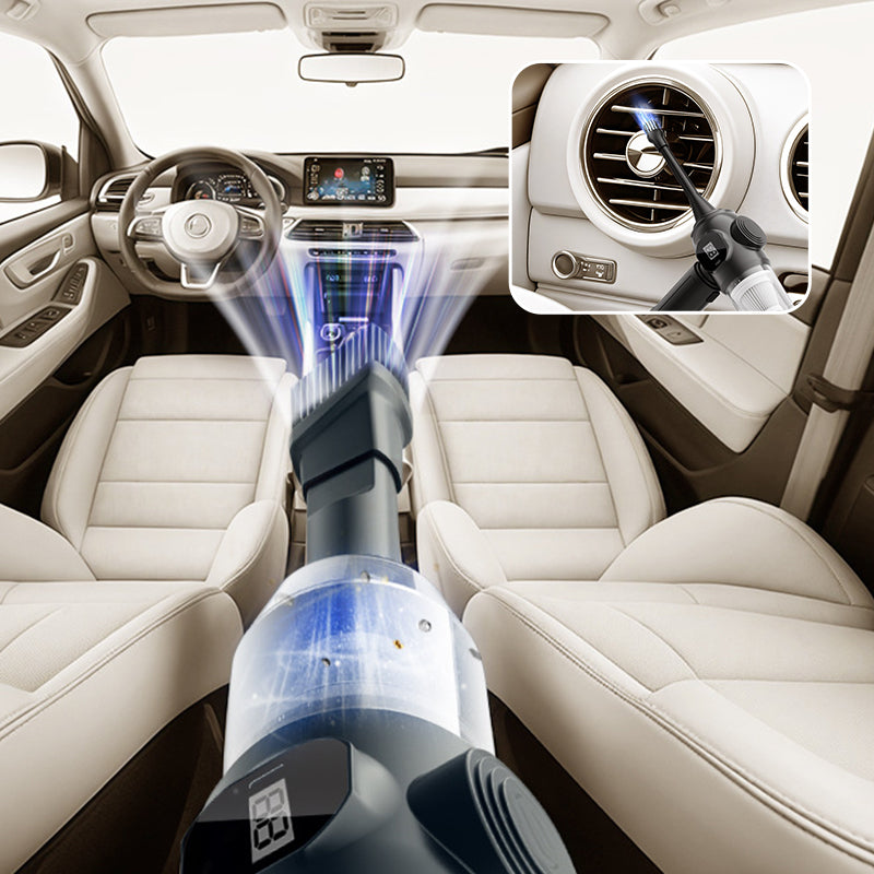 Synapik Wireless Handheld Car Vacuum Cleaner Set - Multi-Function Design for Ultimate Cleanliness