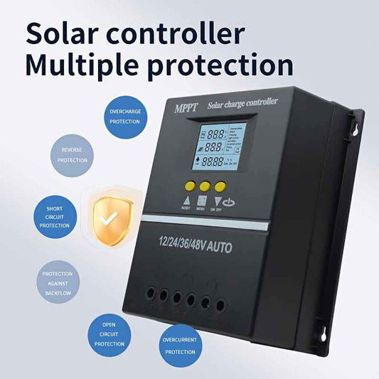 Synapik LCD Dual USB Solar Charge Controller