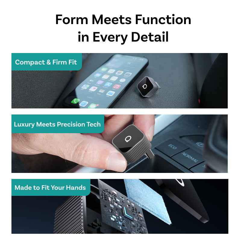 Synapik Mini 3.0 Ultra Cube wireless CarPlay Android Auto Adapter