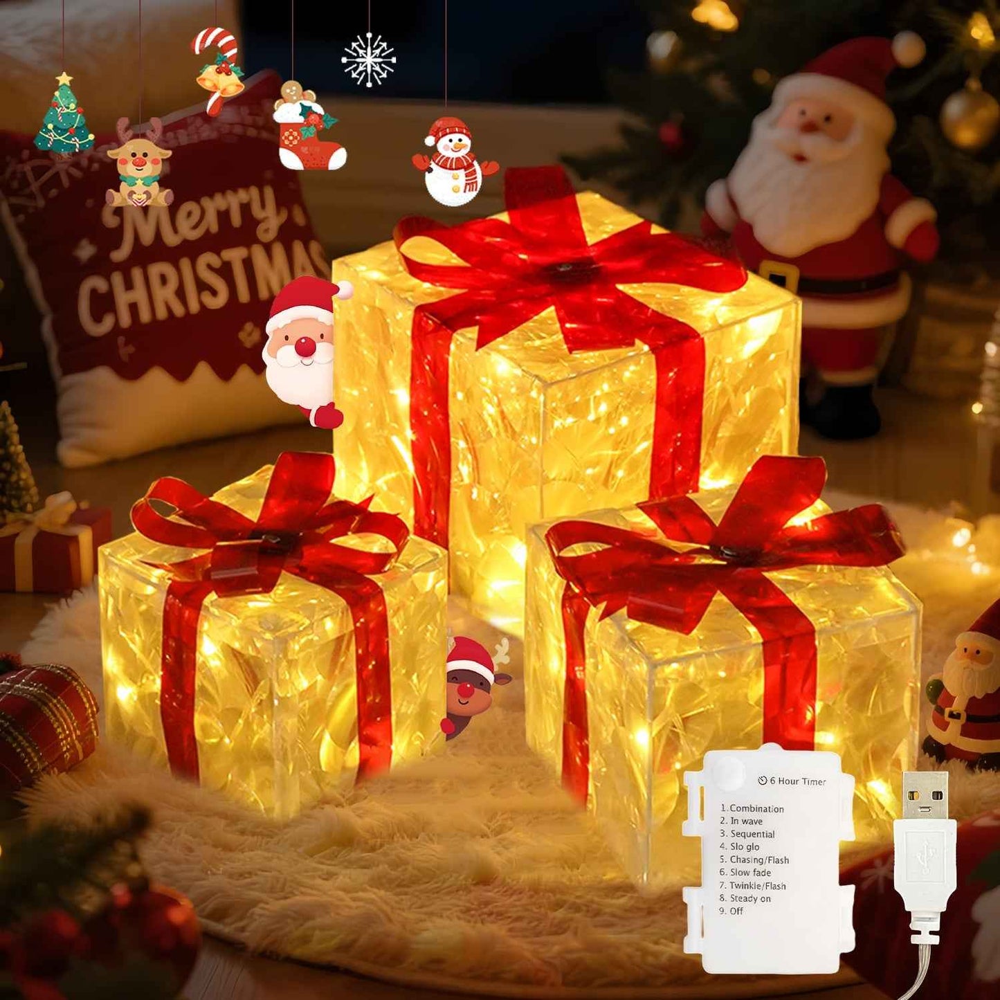 Synapik Christmas glowing gift box-perfect gift