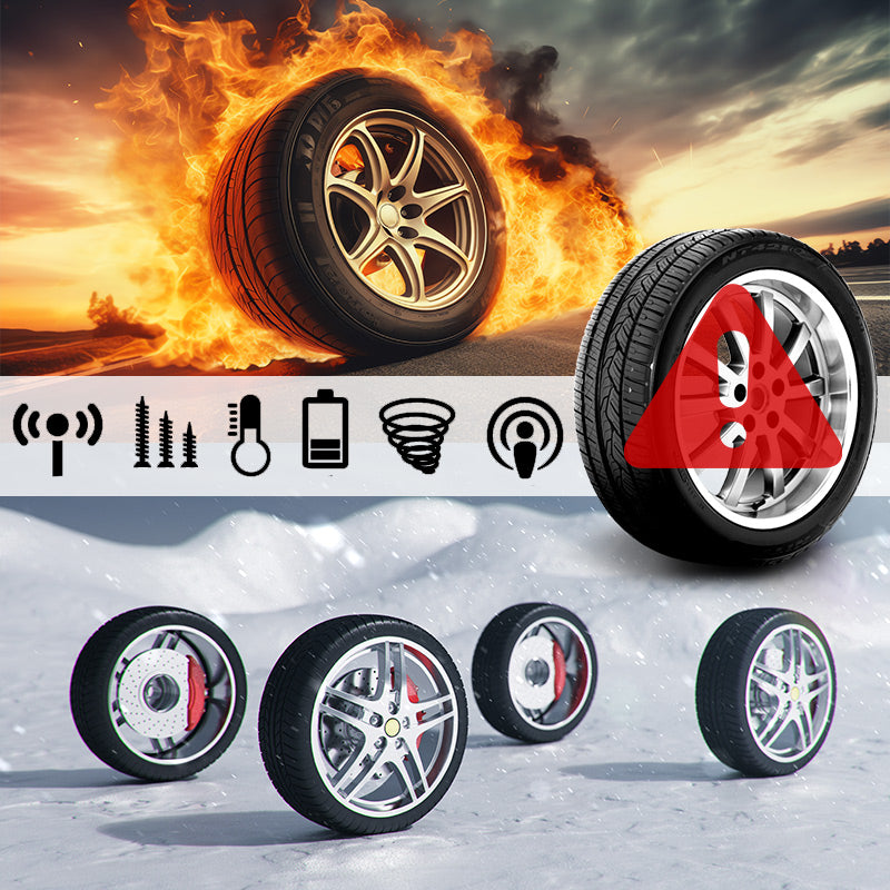 Synapik Solar Tire Pressure Monitor with Real-Time Four Wheel Display