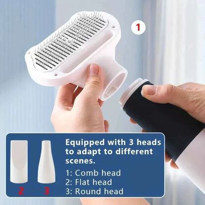 Synapik Pet Hair Dryer Comb - 3 in 1 Effortless Grooming Tool for Pets