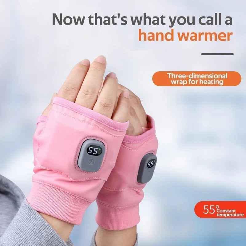 Synapik USB Adjustable heating gloves with digital display