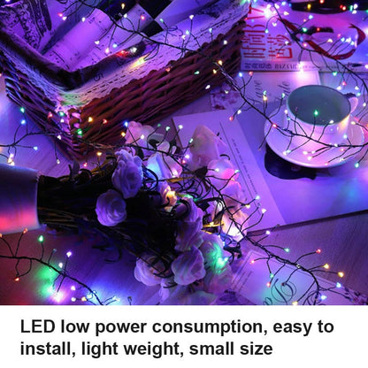 Synapik LED Copper Wire Firecracker Light String(2PCS)