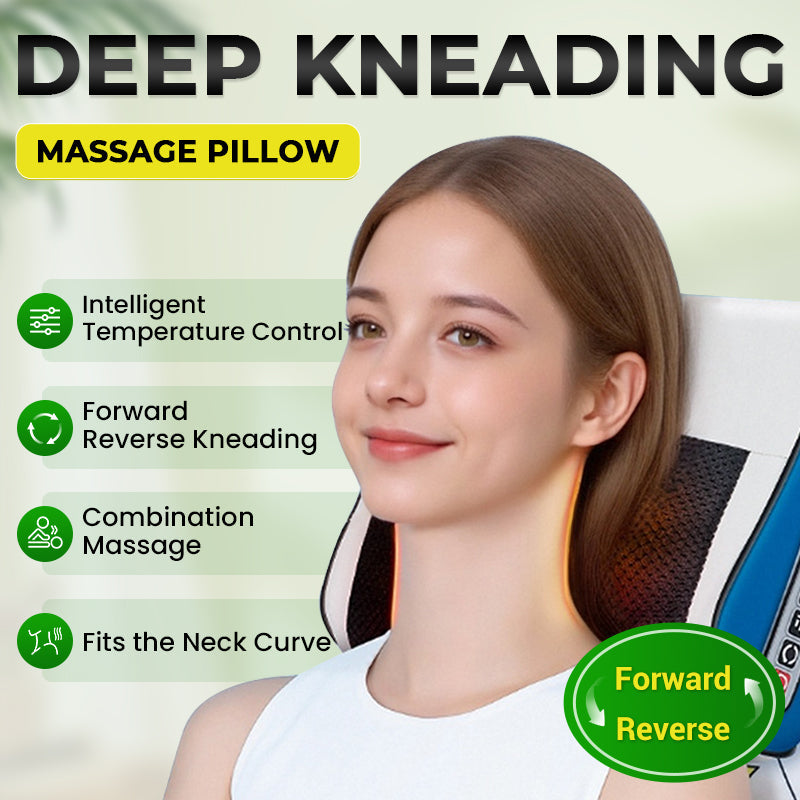 Synapik Multifunctional Deep Kneading Massage Pillow with Heat for Ultimate Relaxation