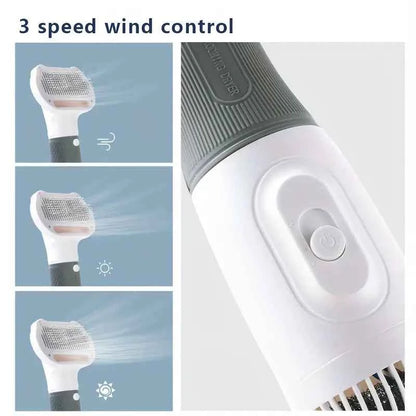 Synapik Pet Hair Dryer Comb - 3 in 1 Effortless Grooming Tool for Pets
