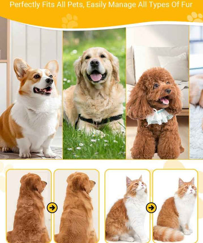 Synapik Pet Hair Detangling Comb - Multifunctional Grooming Tool for Effortless Care