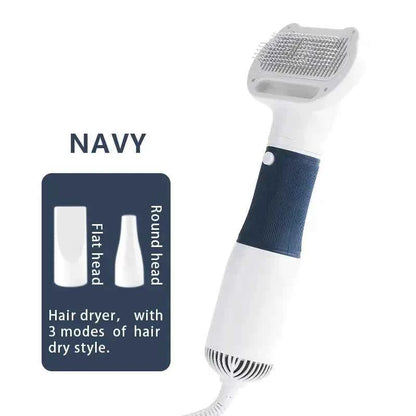 Synapik Pet Hair Dryer Comb - 3 in 1 Effortless Grooming Tool for Pets