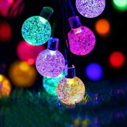 Synapik Waterproof Solar Powered LED Outdoor String Lights(2PCS)