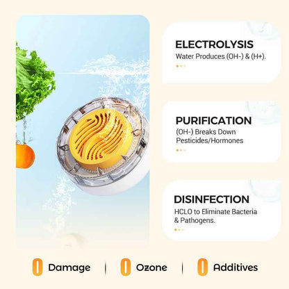 Synapik Waterproof Portable Food Cleaner and Purifier - Ultimate Food Safety Solution