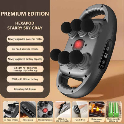 Synapik New Six-Head Deep Tissue Massage Device for Ultimate Relaxation