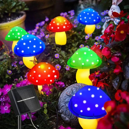 Synapik Colorful Solar Mushroom Lights