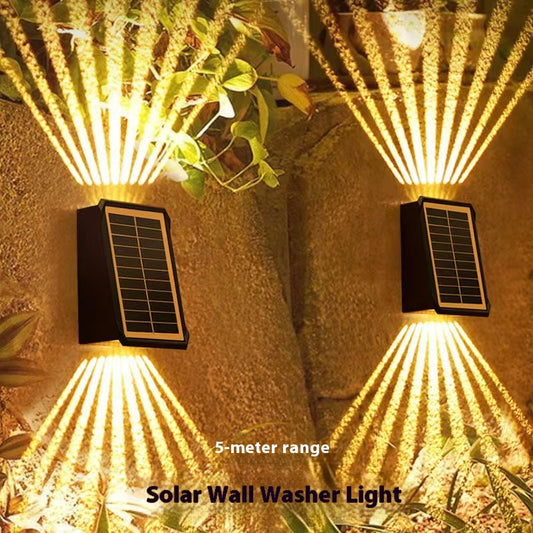 Synapik New solar outdoor waterproof wall washer light