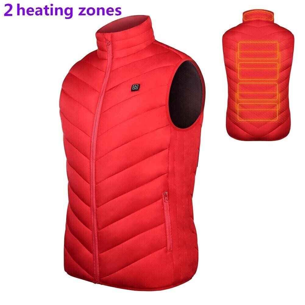 Synapik Two-touch LED Controller Heated Vest For Men & Women