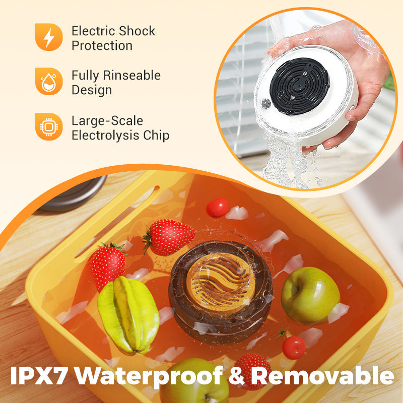 Synapik Waterproof Portable Food Cleaner and Purifier - Ultimate Food Safety Solution