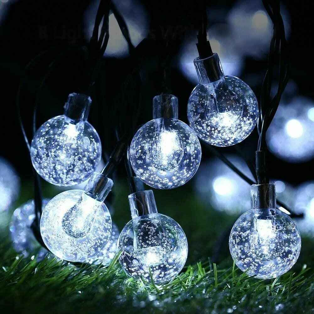 Synapik Waterproof Solar Powered LED Outdoor String Lights(2PCS)