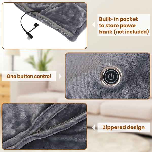 Synapik Best Winter Gifts Favorite Portable Heated Shawl