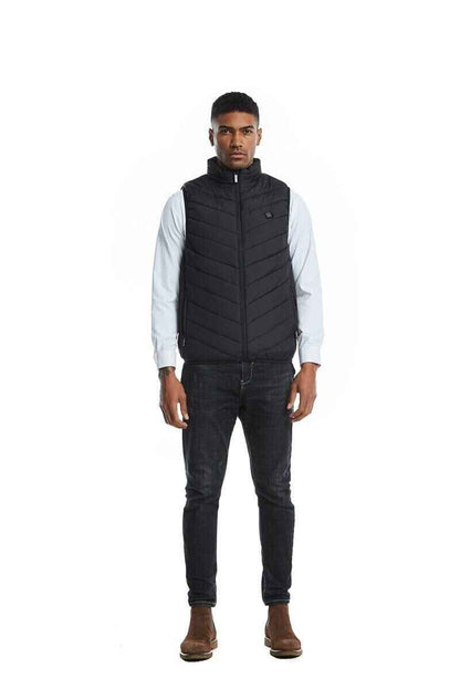 Synapik Two-touch LED Controller Heated Vest For Men & Women