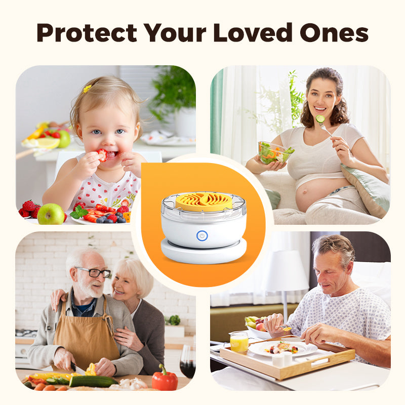 Synapik Waterproof Portable Food Cleaner and Purifier - Ultimate Food Safety Solution