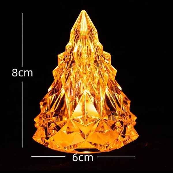 Synapik Night Light Crystal Mini Tree Light Flameless LED