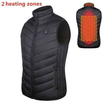 Synapik Two-touch LED Controller Heated Vest For Men & Women