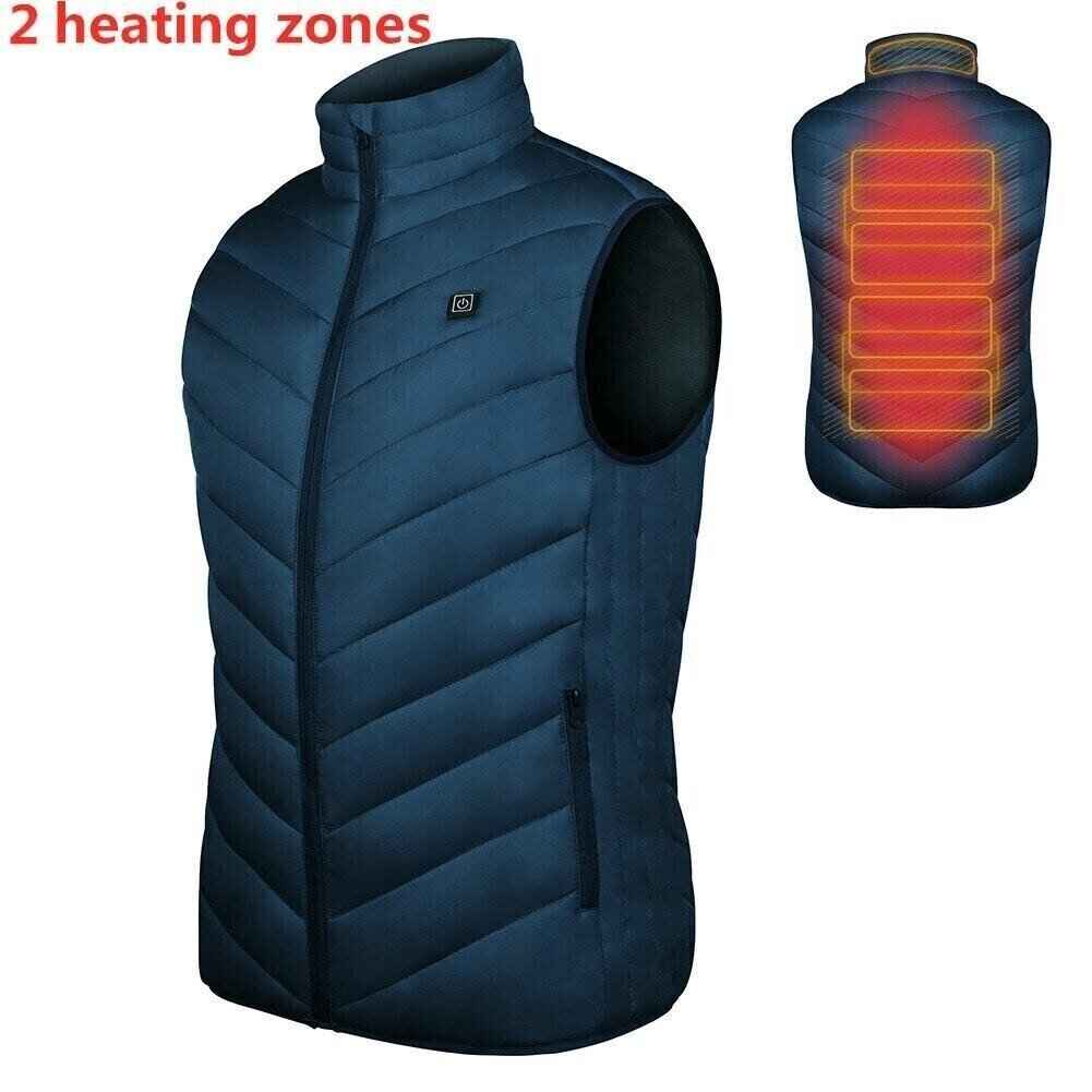 Synapik Two-touch LED Controller Heated Vest For Men & Women