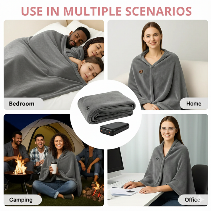 Synapik Best Winter Gifts Favorite Portable Heated Shawl