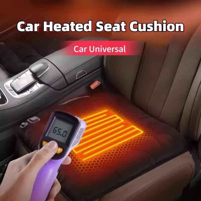 Synapik Winter car home plush heated seat cushion