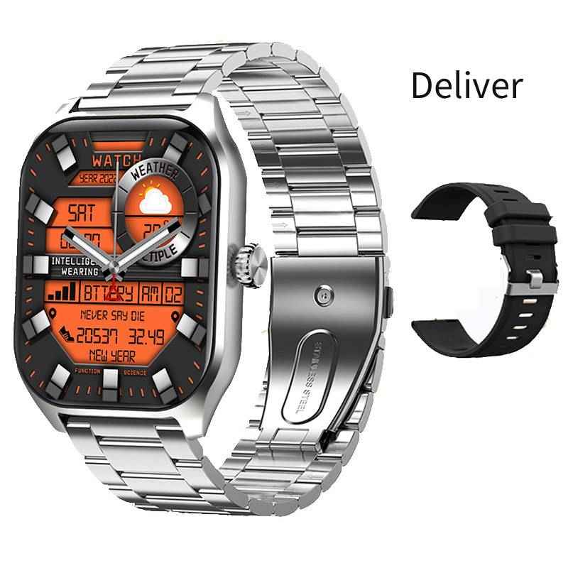 Synapik Smart Bluetooth Watch - Body Temperature, Heart Rate, Blood Oxygen, and Blood Pressure Monitoring Bracelet