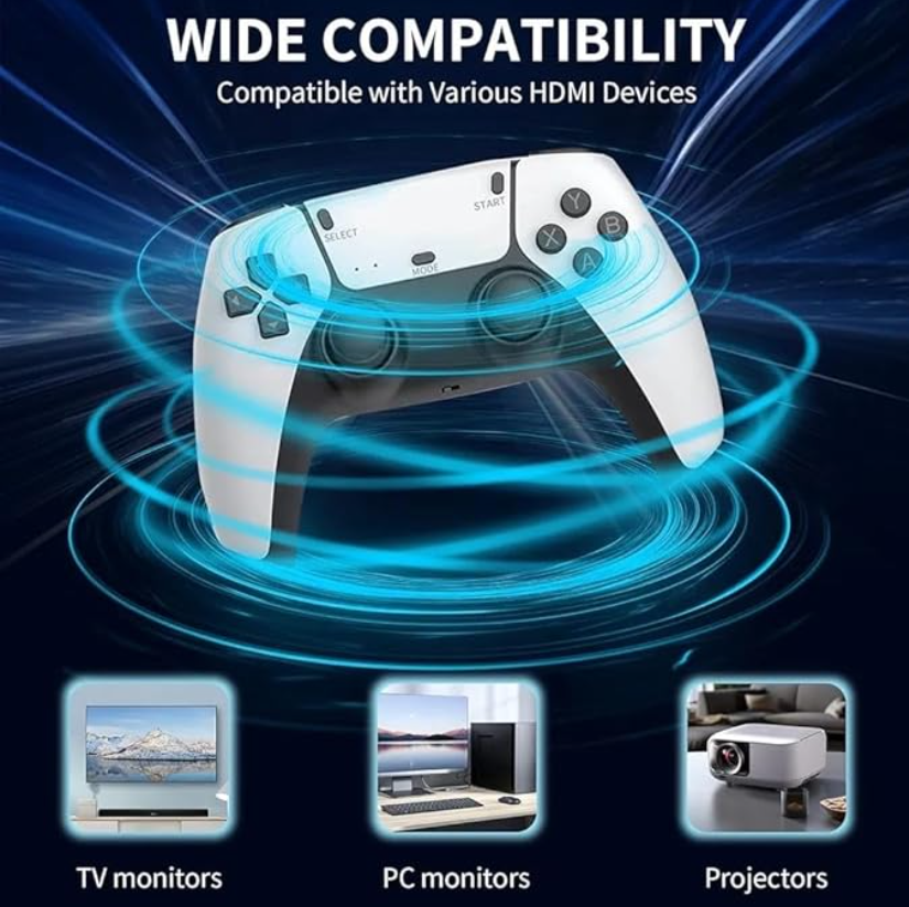 Synapik- WIRELESS CONSOLE 60,000+ LICENSED GAMES + 2 FREE CONTROLLERS
