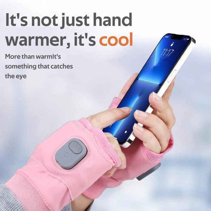 Synapik USB Adjustable heating gloves with digital display