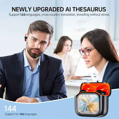 Synapik Wireless Bluetooth Translation Earphone With LED display screen(Fit iOS & Android)