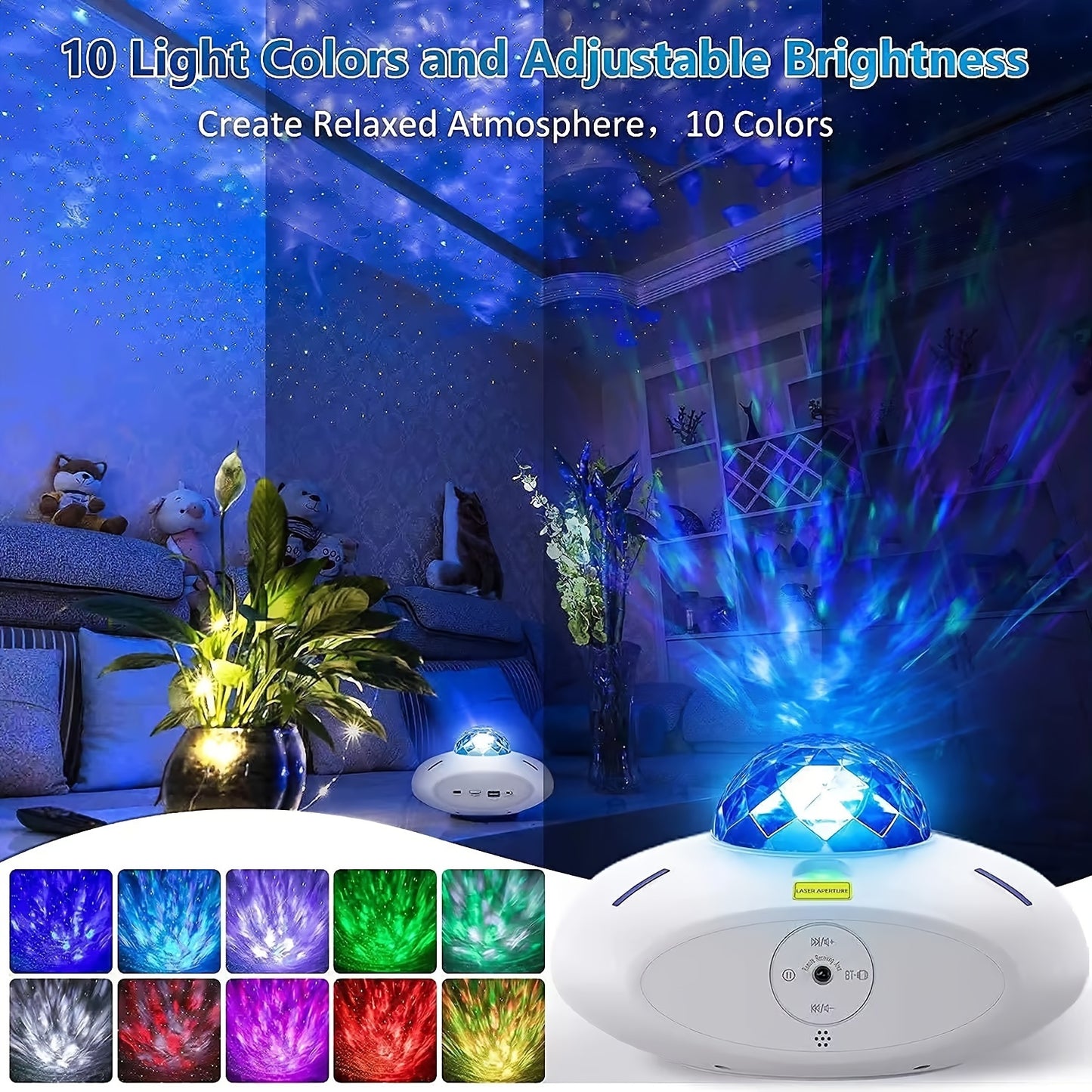 Synapik WiFi Smart Starry Sky Light Projector