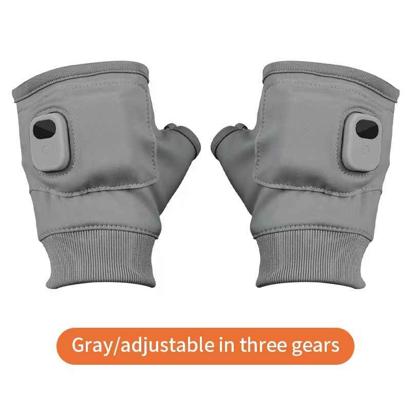 Synapik USB Adjustable heating gloves with digital display