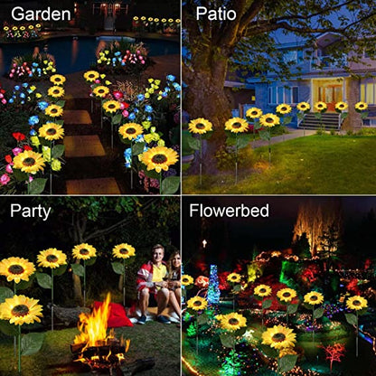 Synapik Waterproof Solar Sunflower Light
