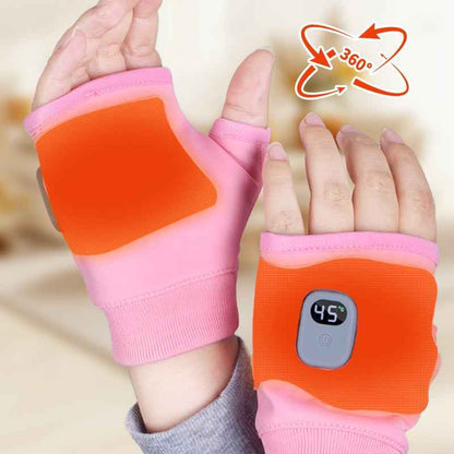 Synapik USB Adjustable heating gloves with digital display
