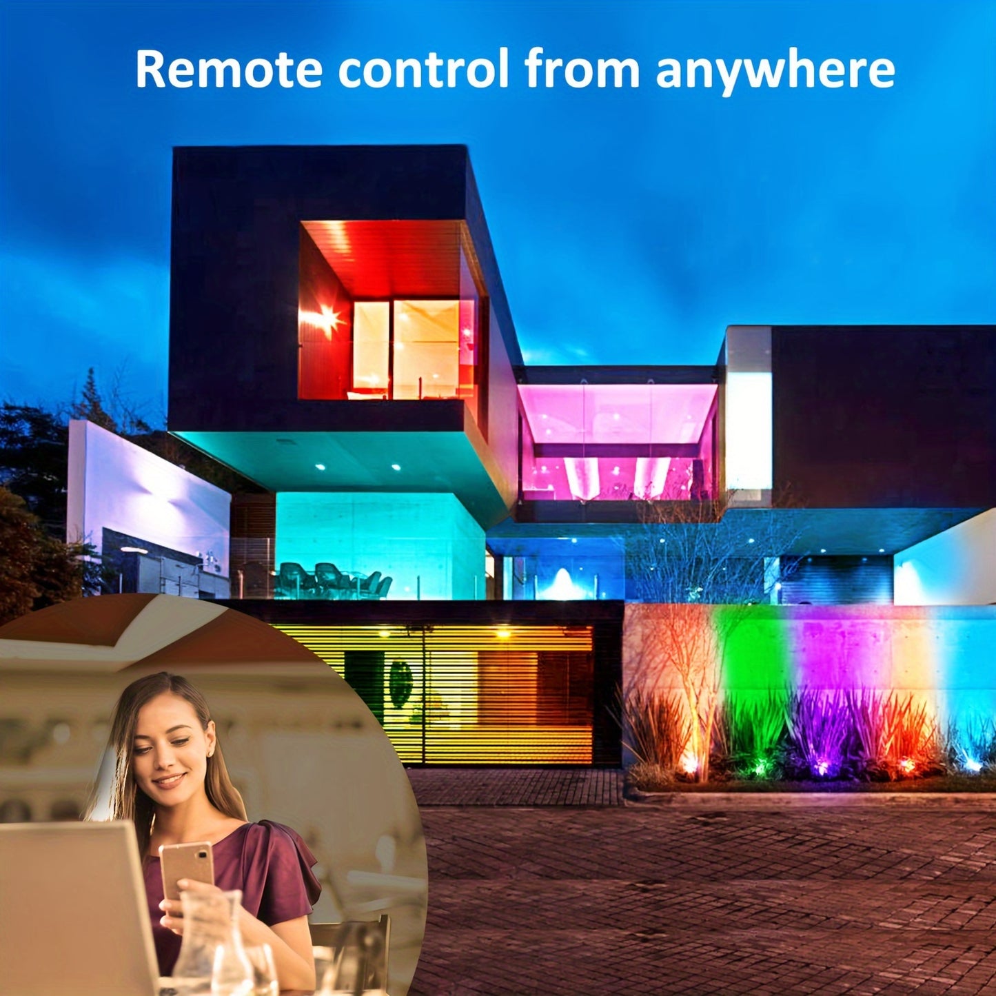 Synapik LED RGB Outdoor Floodlight