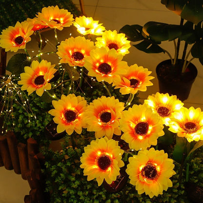 Synapik Waterproof Solar Sunflower Light
